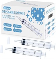 50 Pack 20mL Syringes with Catheter Tip
