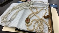 2 ASST PEARL NECKLACES