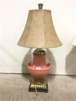 Beautiful pink lamp and shade