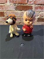 1950's/1960's Rubber Snoopy & Linus