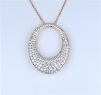 Glamorous Contemporary Diamond Pendant