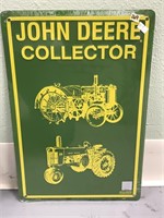 Vintage, tin wall hanger, John Deere adverti