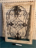 IRON AND WOOD FRAME