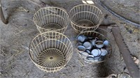 Vintage Wire Egg Basket- Upper Left