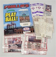 Lot Early 2000s Phillies Ticket Stubs Inc 2004 Ope