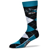 For Bare Feet Sharks Argyle Crew Socks  Men's