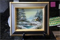 vintage signed oil painting