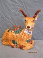 Holiday Deer Cookie Jar