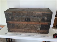 Vintage metal trunk