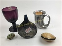ASSORTED LOT OF CRYSTAL AND GLASS