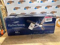 $230  Harbor Breeze 60-in Black LED Ceiling Fan