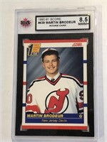 1990-91 SCORE MARTIN BRODEUR ROOKIE #439 CARD