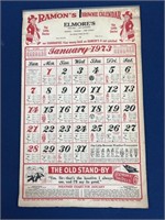 1973 Elmore’s Ramon’s Calendar, has discoloration