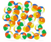 4Es Novelty Mini Beach Balls Bulk 28 Pack, Summer