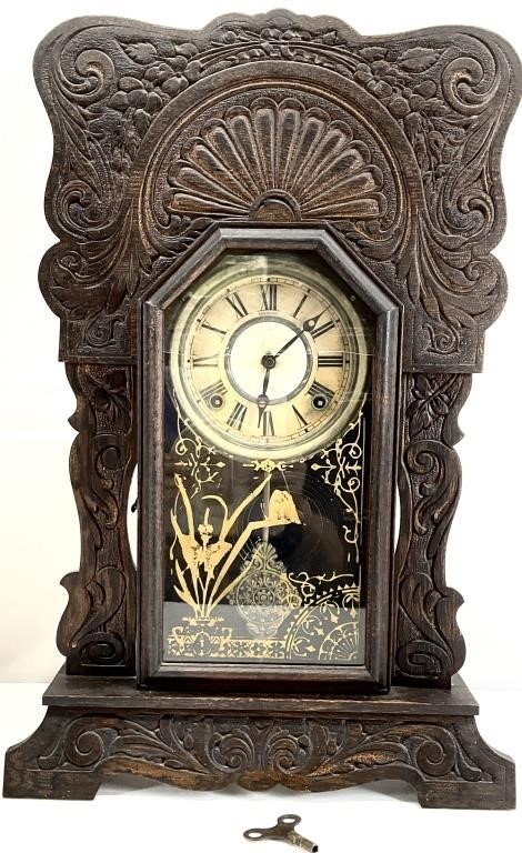 Antique Sessions Wall Clock, As Is