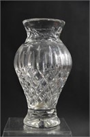 Heavy Crystal Diamond Pattern Vase