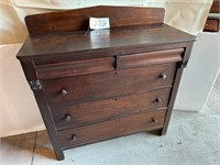 5 drawer walnut dresser