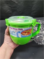 30.4 OZ Large Soup Mug Green