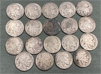 Group of Mixed Buffalo Nickels