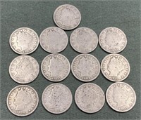 Group of Liberty V Nickels