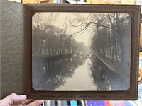 ~8X10 1926 PHOTOGRAPH THE CANALS OF AMSTERDAM