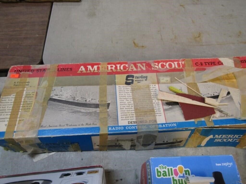 STIRLING AMERICAN SCOUT SHIP MODEL