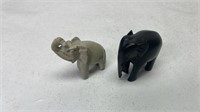 Carved elephants