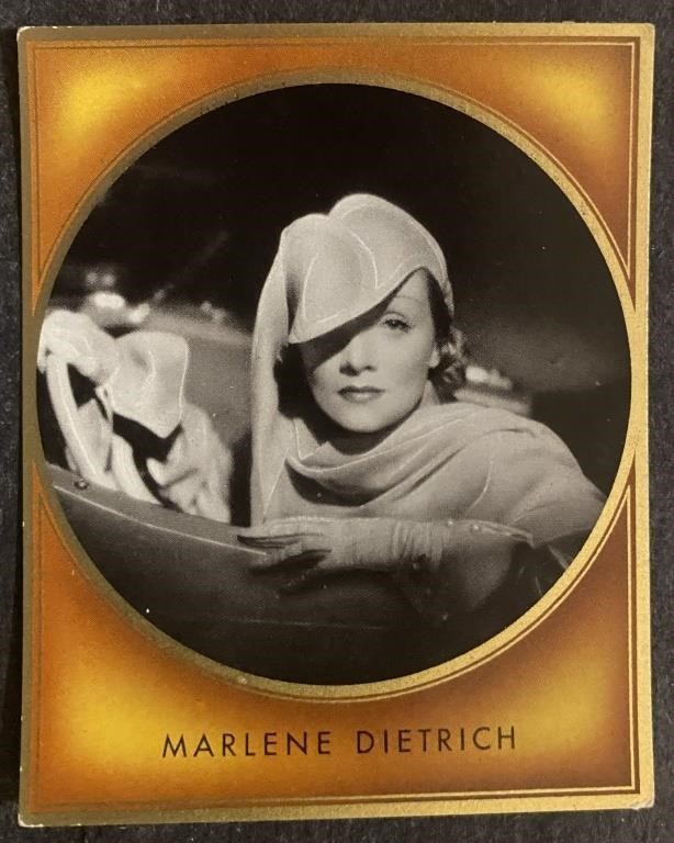 MARLENE DIETRICH: Antique Tobacco Card (1936)