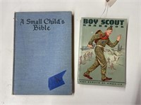 Boy Scout Handbook & A Small Child's Bible