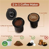 Mecity Mini Coffee Maker - Single Serve  Black