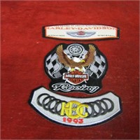 (3)Harley Davidson Patches.