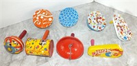 VINTAGE TIN LITHO NOISEMAKERS