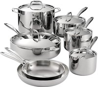 Stainless Steel 12 Piece Cookware Set Retail $250