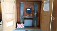 Timeclock with Wooden Cabinet, Simplex w/ V25 Pro