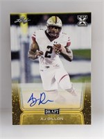 2020 Leaf AJ Dillon Auto Rookie Card