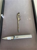 Sterling Letter Opener and Crab Knife