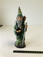 18in ceramic wizard statue