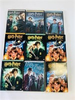 9pcs Harry Potter DVDs
