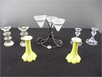 Variety of candle stick holders
