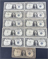 (D) Silver Certificates And 1 Star Note Silver