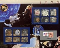 1970 P D S Us Mint Set W Rare Silver Half Dollar