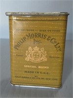 Phillip Morris tobacco tin.
