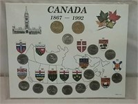 1867-1992 Canada Provinces Coin Set