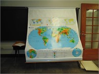 TV Monitor Bracket & World Map Display