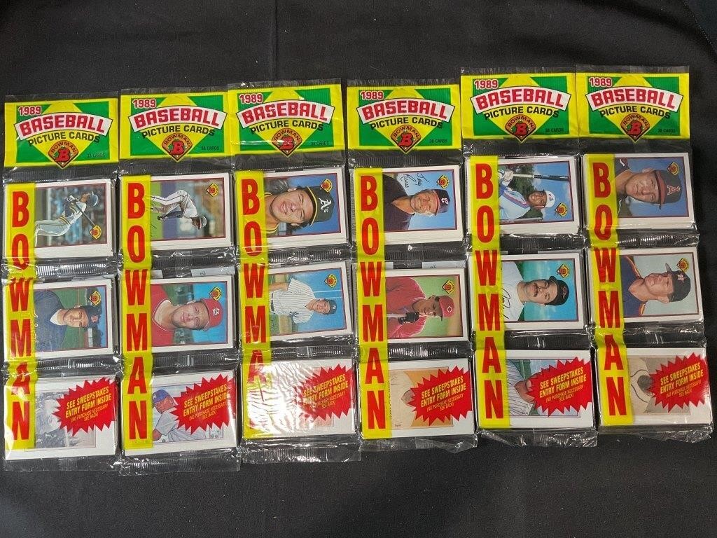 1989 Bowman Baseball Cards Rack Packs Sealed