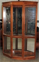 Angle Front Tall Curio/Display Cabinet