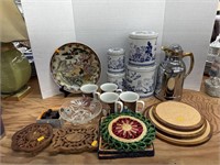 Canisters, trivets and home decor