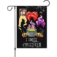 Louise Maelys Halloween Garden Flag I Smell Childr