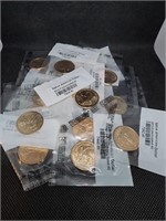 Lot of 18 Sacagawea Native American Dollars-