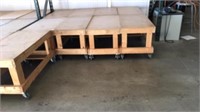 (9) 24"x48"x24" rolling carts